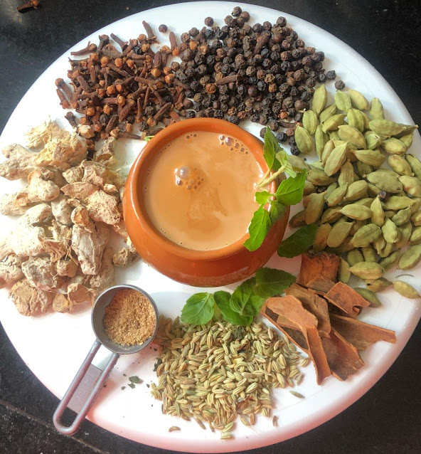 Tea masala powder recipe in hindi || Home made chai masala powder step by step with photos / चाय मसाला पाउडर बनाने की&nbsp;विधि