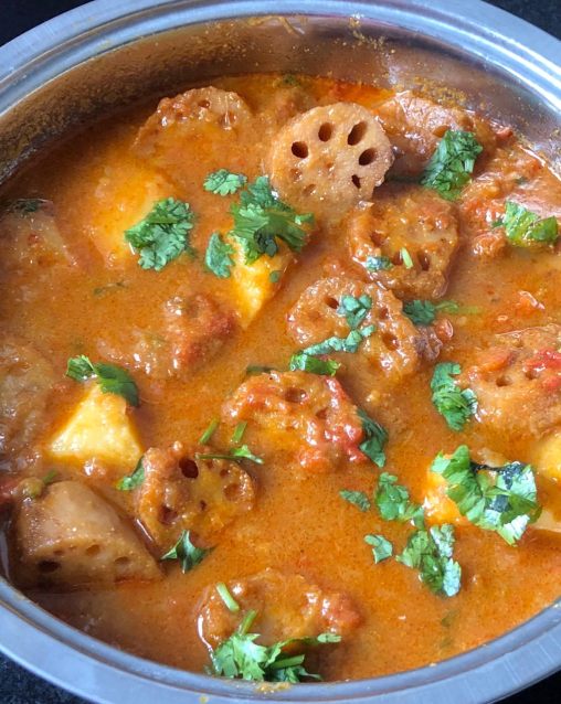 Recipe of Lotus stem with potato sabji