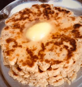 मीठी भारतीय समतल रोटी - सिंधी मीठी सब्जी चपाती-मीठी मणि-कोकी-रोटी