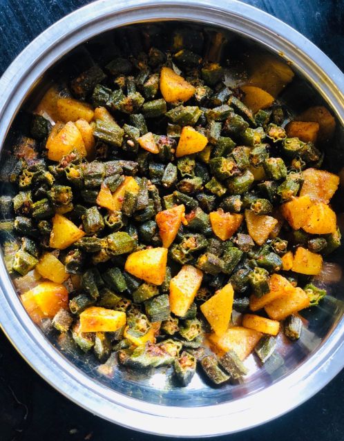 bhindi-aloo-fry-recipe