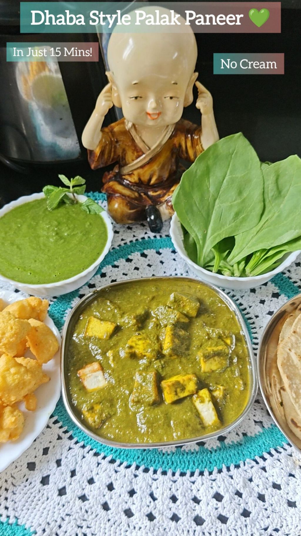 Palak Paneer No Onion No Garlic | Dhaba Style Palak&nbsp;Paneer