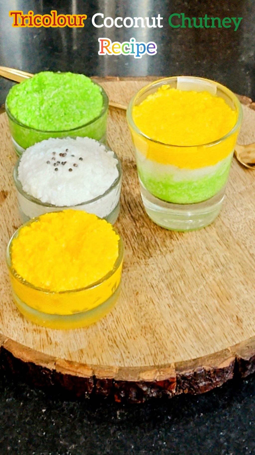 Tiranga Coconut Chutney 🇮🇳 | Republic Day Special Easy Recipe