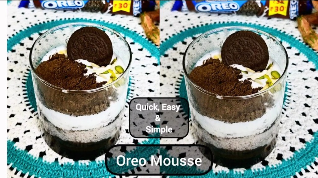 Oreo Mousse Recipe in Hindi | 🍫 ओरेओ मूस (स्ट्रीट स्टाइल)&nbsp;रेसिपी