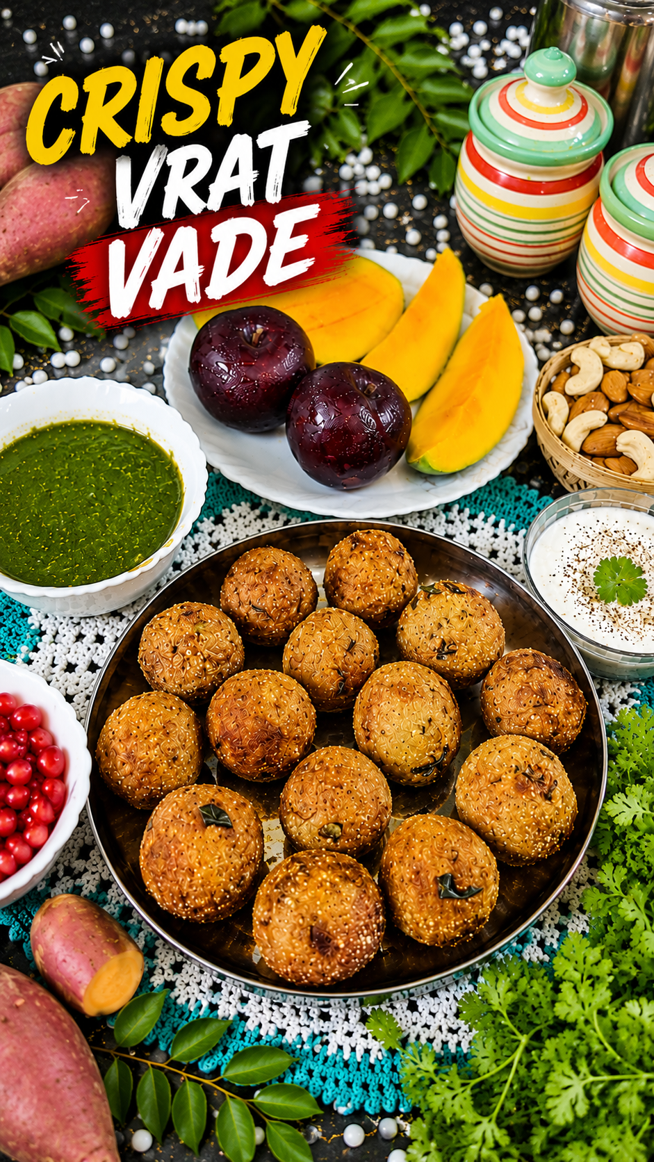 Vrat Special Snack | Vrat ke Sabudana Vade – No&nbsp;Potato